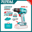 Total TDLI205062 Compact Brushless Cordless Drill 50Nm