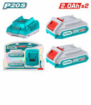 Total TFBCPK1222 P20S Lithium-Ion Battery and Charger Kit