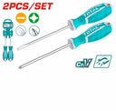 Total THT250201 2 Pcs Screwdriver Set