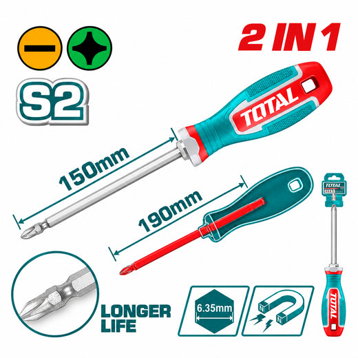 Total THT250266 2-in-1 Screwdriver Set Price in Pakistan