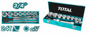 Total THT341151 15 Pcs Socket Set