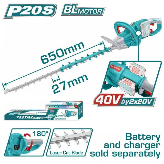 Total THTLI40028 Cordless Hedge Trimmer Secondary image