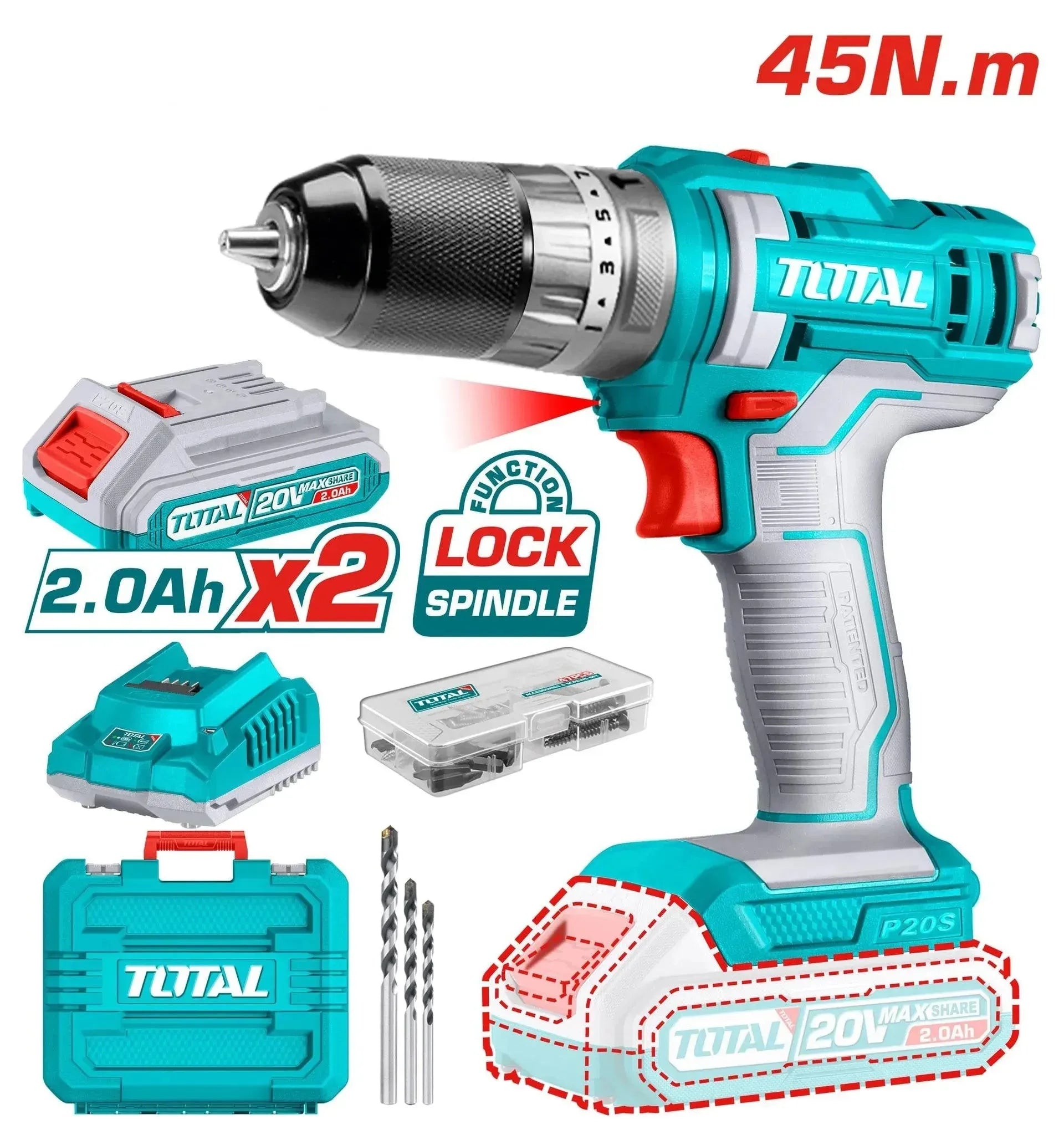 Total TIDLI201452 Cordless Impact Drill Secondary image