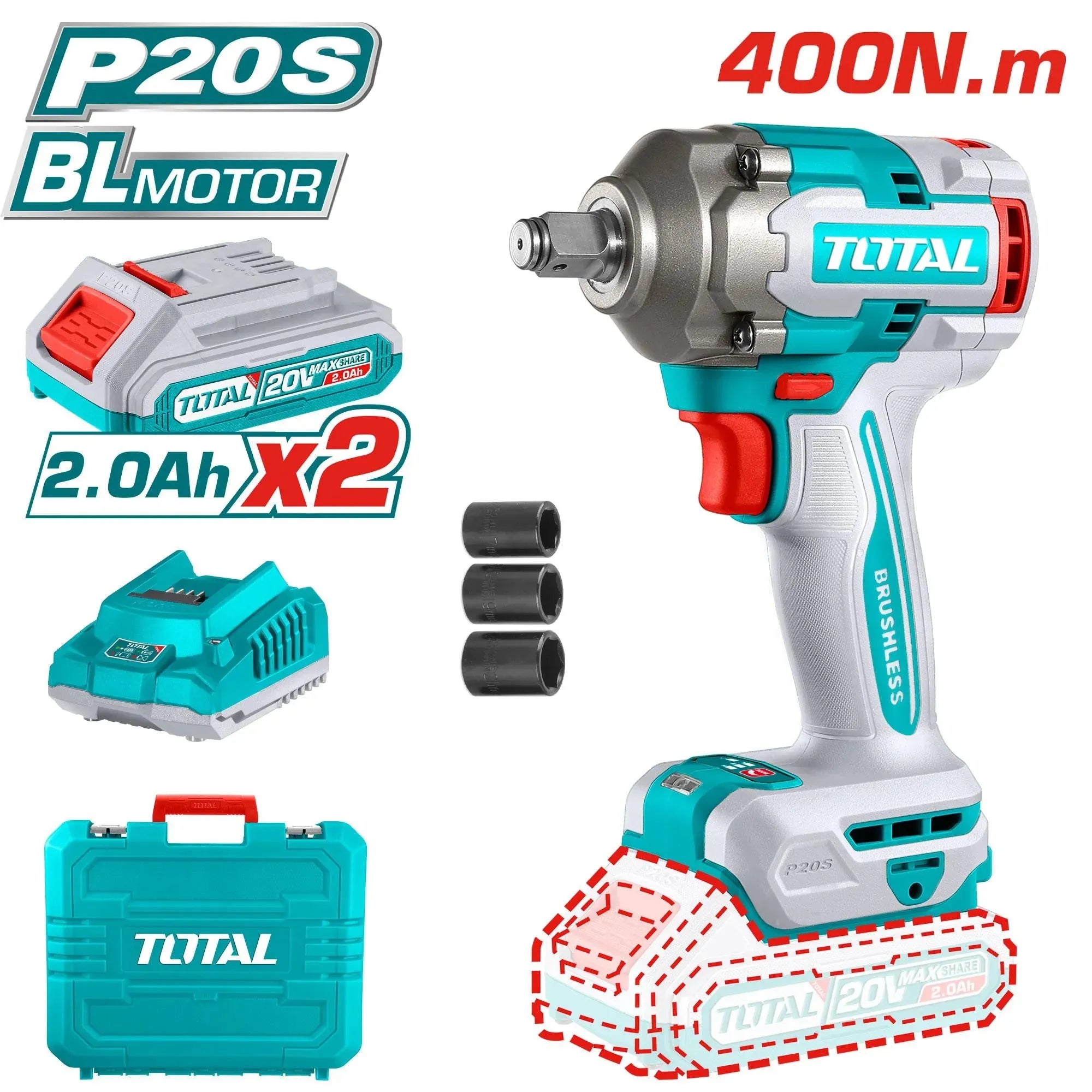 Total TIWLI2040 Cordless Impact Wrench Secondary image