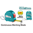 Total TMT126351 Steel Measuring Tape