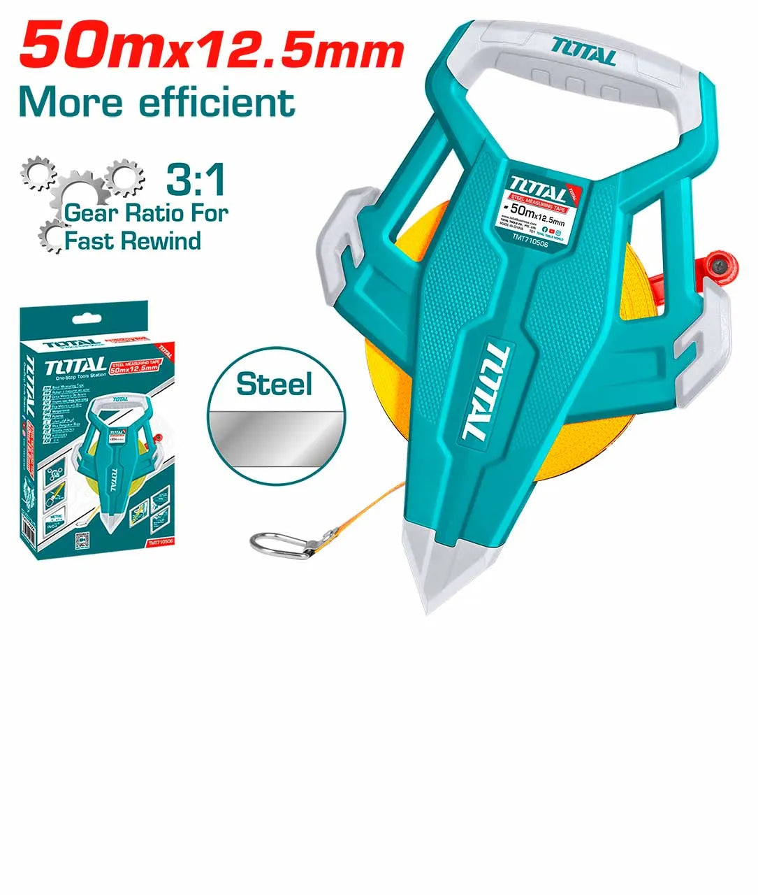 Total Steel Measuring Tape Price in Pakistan Main image