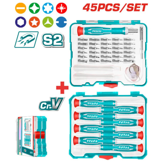 Total Tools 45 Pcs Precision Screwdriver & Bit Set Price in Pakistan