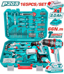 Total Tools THKTHP11652 165 Pcs Tools Set