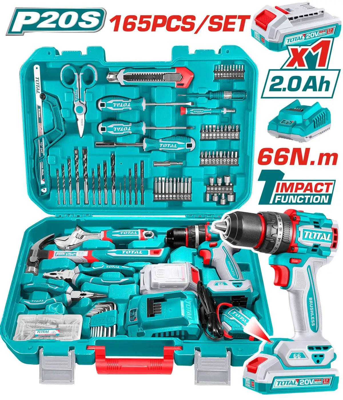 Total Tools THKTHP11652 165 Pcs Tools Set Price in Pakistan