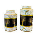 Tree Ceramic Vase (Set Of 2)