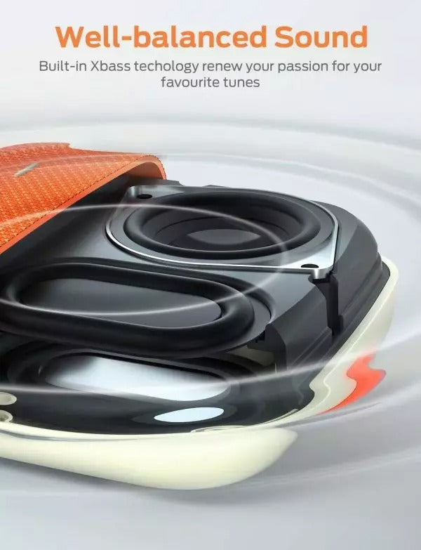 Tribit StormBox Micro Full Surround Sound, Enhanced Bass Speaker (Orange)