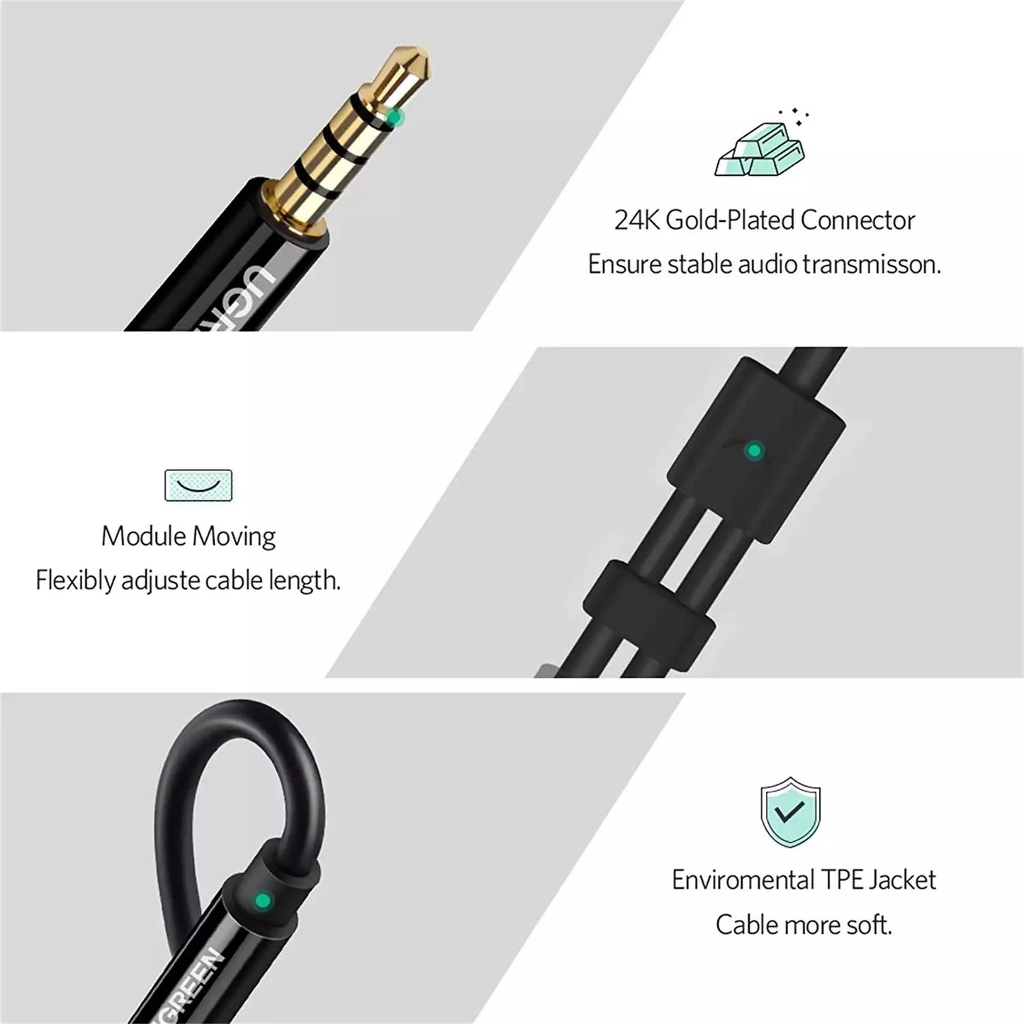 Ugreen Cable 3.5mm AUX Cable Price in Pakistan