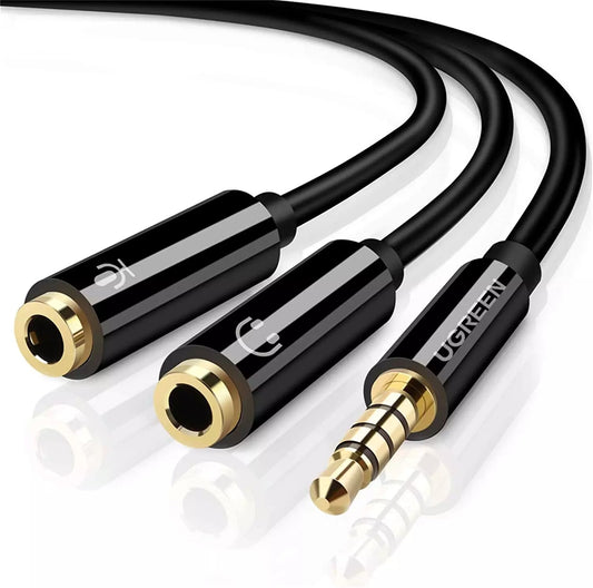 Ugreen Headset Splitter Cable 3.5mm AUX Cable Price in Pakistan