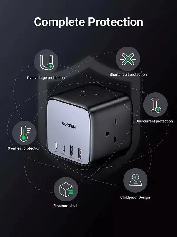 Ugreen DigiNest Cube GaN 7-in-1 USB C Power Strip Charging Station Secondary image