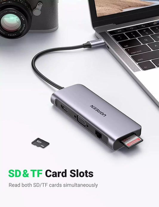 Ugreen USB C Hub 10 in 1 Silver – 80133 Price in Pakistan