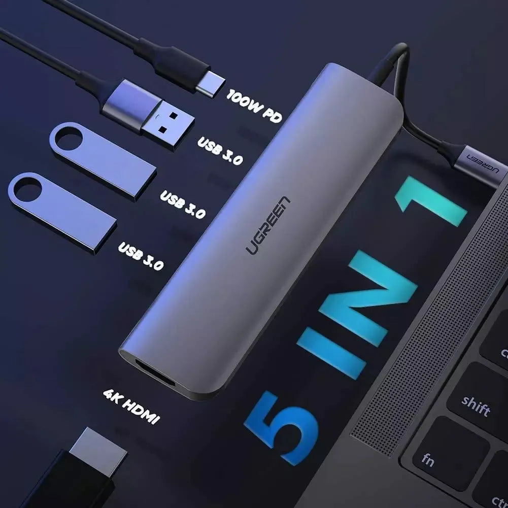 Ugreen USB C Hub 5 in 1  Charging Port Multiport Adapter Secondary image