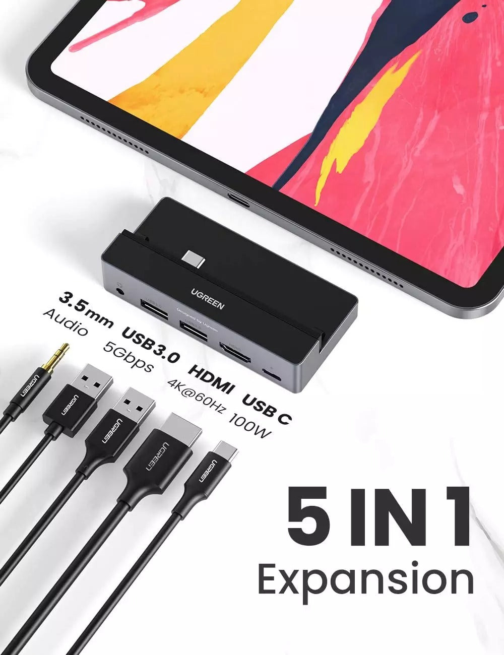 USB C Hub for iPad Pro 5-in-1 USB-C Adapter Price in Pakistan