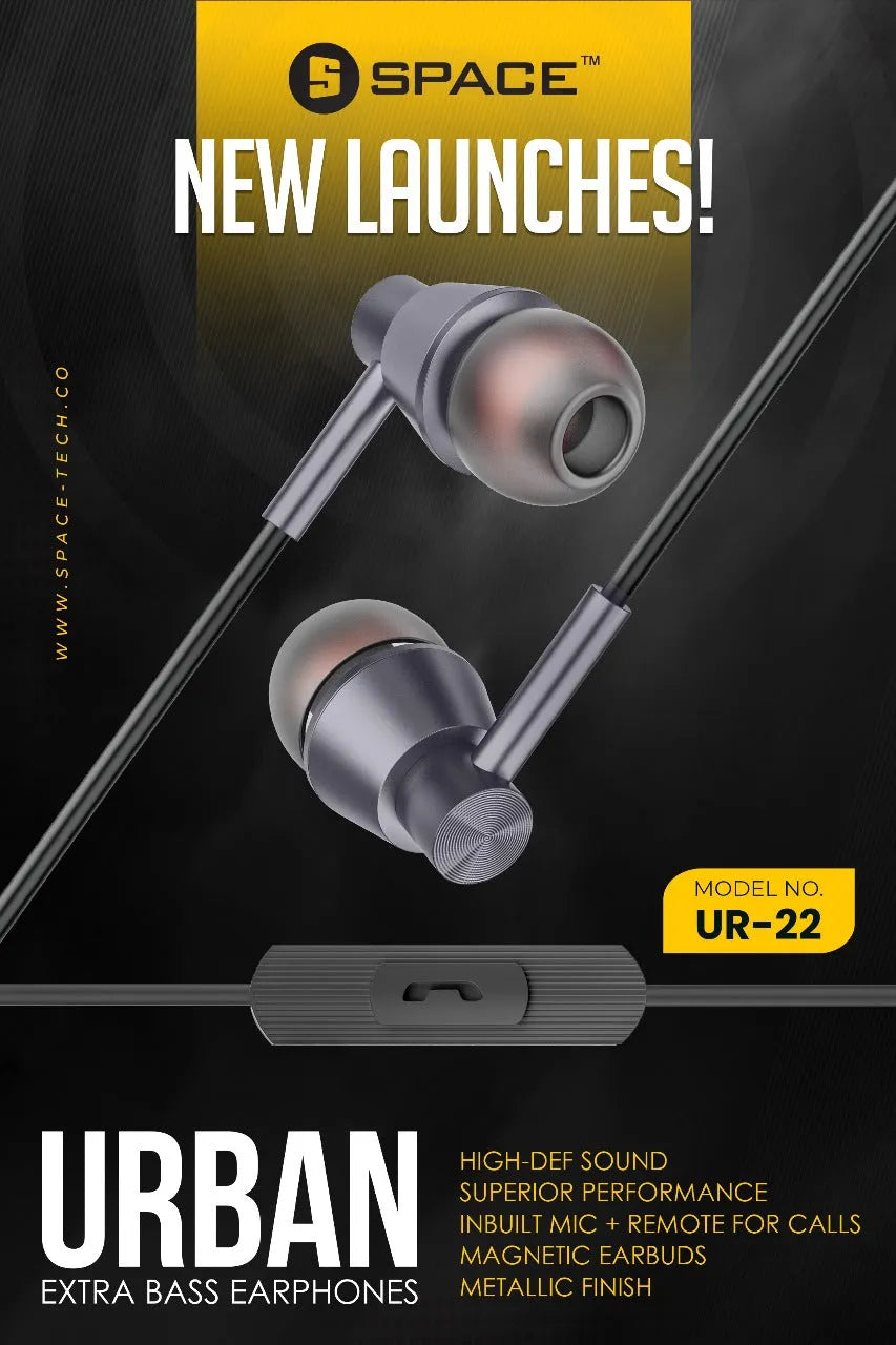 Urban UR-22 Extra Bass Earphones Main image