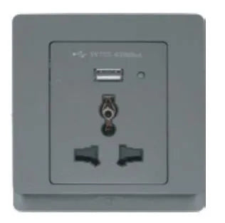 TJ V11 Series Switch Universal Socket with USB Price in Pakistan Main image