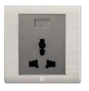 TJ v5 Series 3 Pin Switch Universal Socket with USB Outlet