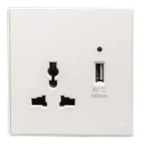 TJ V8 Series Switch Universal Socket with USB Price in Pakistan