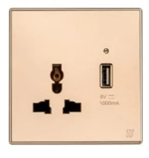 TJ V9 Series Switch Universal Socket with USB Price in Pakistan Main image