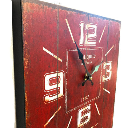 Vintage Wood Wall Clock