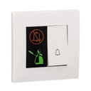 Vivace Bell Press Switch with DND & PCU Symbols