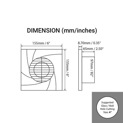 Voldam B4 Panel Exhaust Fan Price in Pakistan 