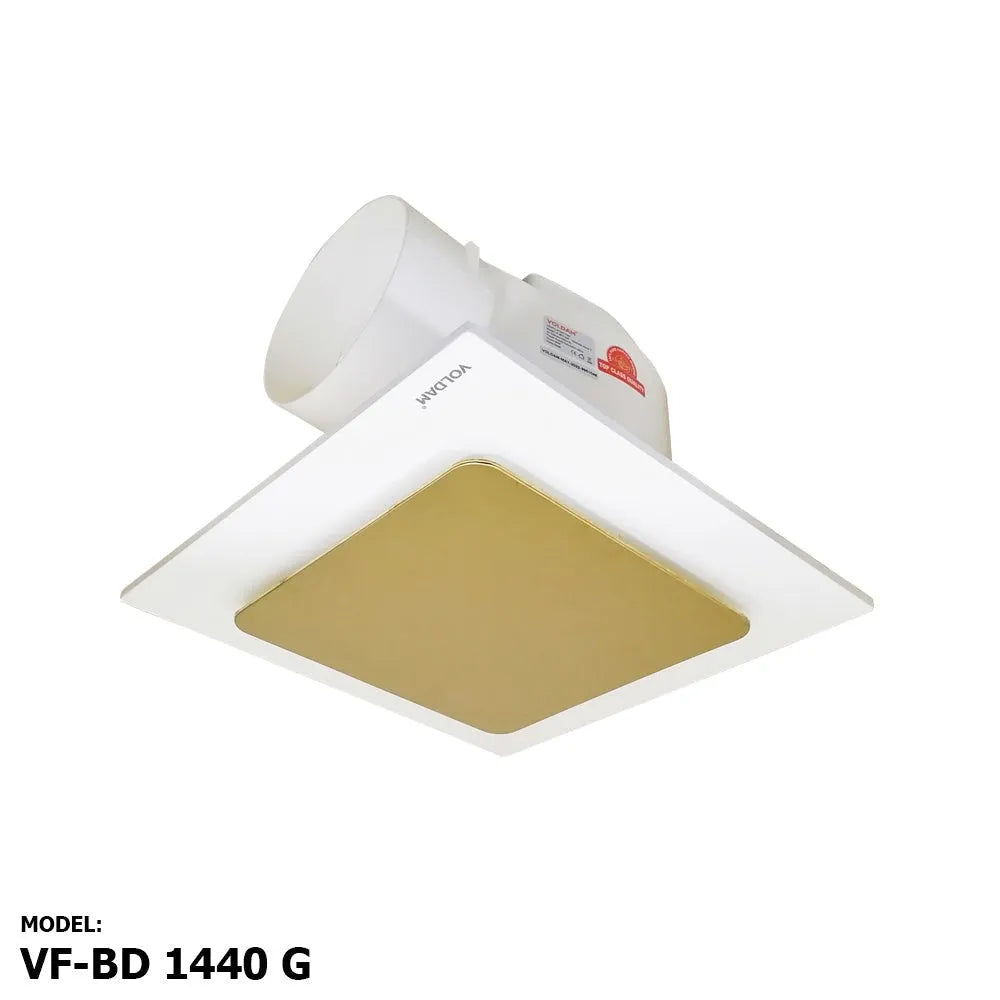 Voldam BD1440G European Design Ceiling Mount Exhaust Fan Golden (14 Inch)