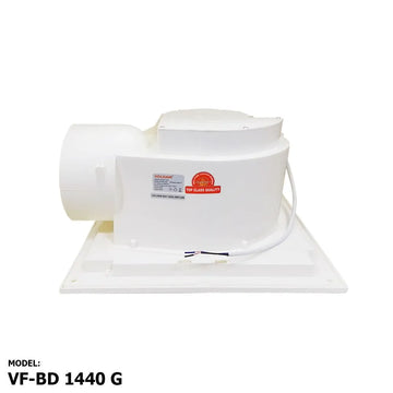 Voldam BD1440G European Design Ceiling Mount Exhaust Fan Golden (14 Inch)