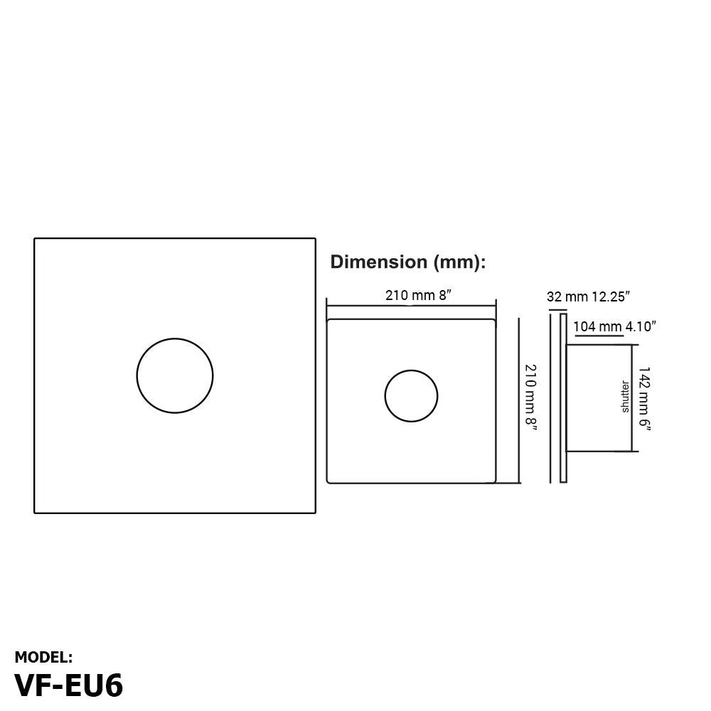 Voldam European Design Exhaust Fan