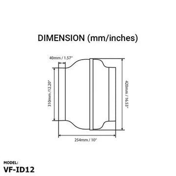 Voldam ID12 In-Line Duct Fan Price in Pakistan