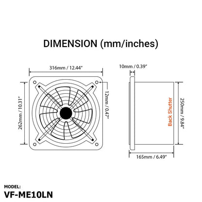 Voldam ME10LN Metal Exhaust Fan Price in Pakistan