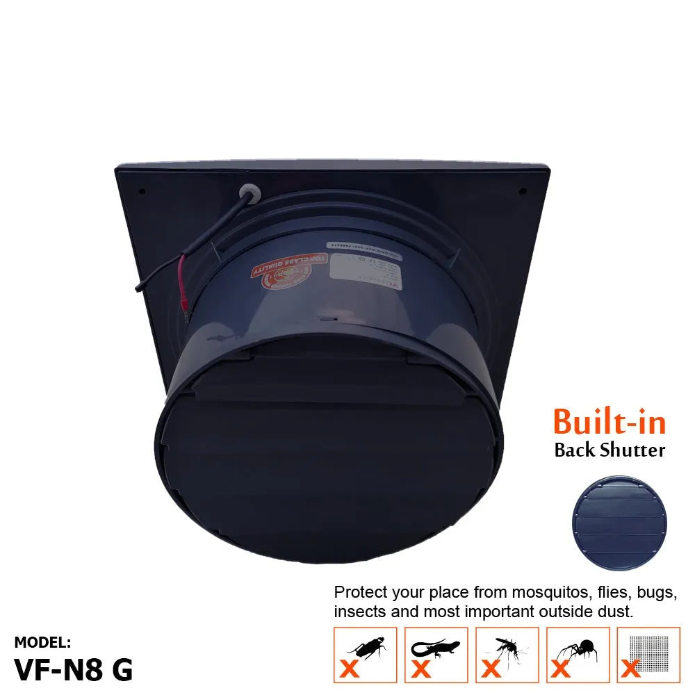 Voldam N8 Slim, Unique & Stylish Exhaust Fan (8 Inch)