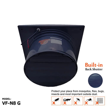 Voldam N8 Slim, Unique & Stylish Exhaust Fan (8 Inch)