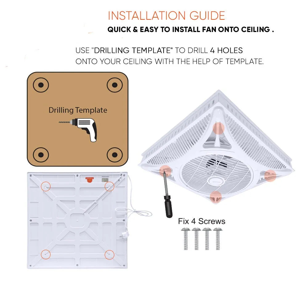 Voldam Innovative European Design Ceiling Fan (14 Inch)