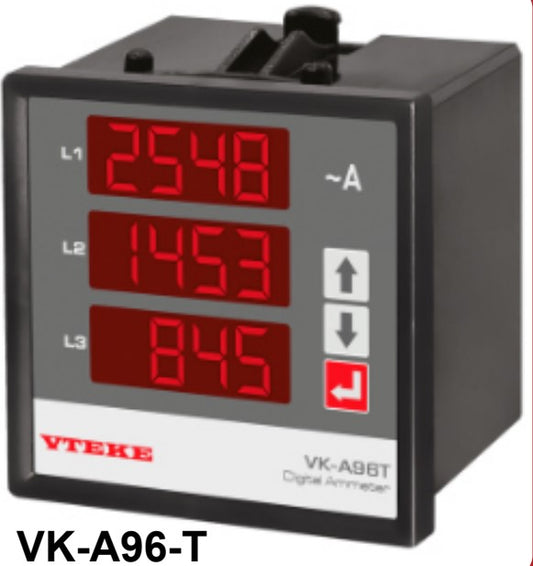 Vteke VK-A96-T Digital Ammeter 3-ph,