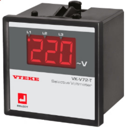 Vteke VK-V72-T Digital Voltmeter 3-ph, Selector