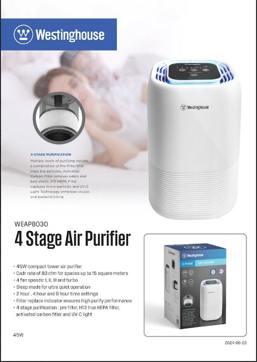 Westinghouse Air Purifier Price in Pakistan