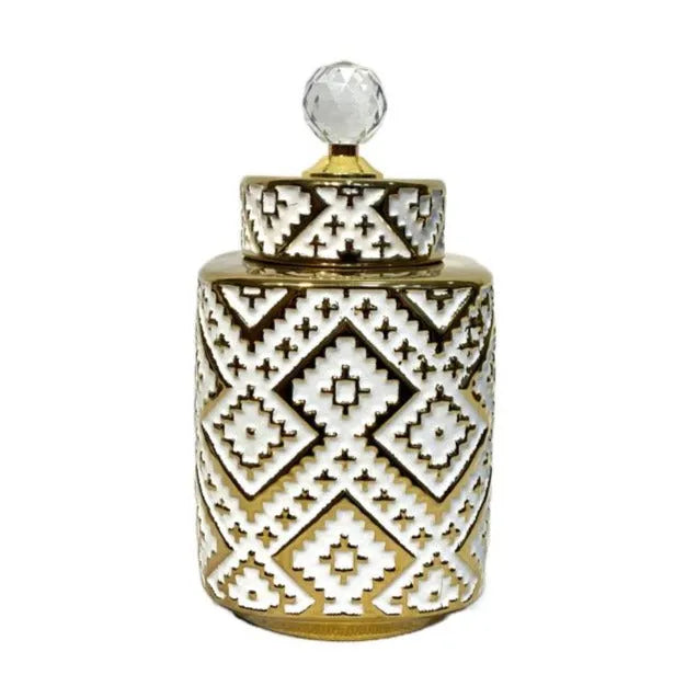 White Elegance Ceramic Vase Small Price in Pakistan Main image