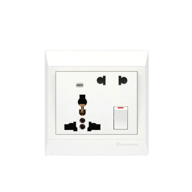 Clopal Ideas White Series 1 Gang TV Outlet  Price in Pakistan Main image