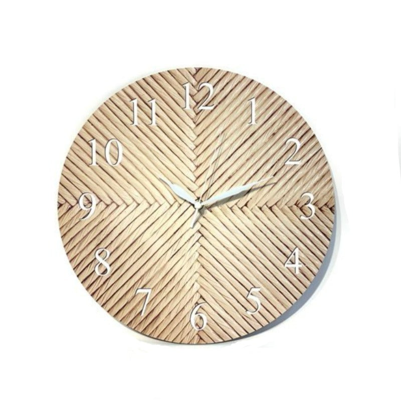 Wooden Design Wall Clock 33cm