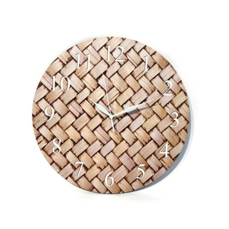 Wooden Design Wall Clock 33cm