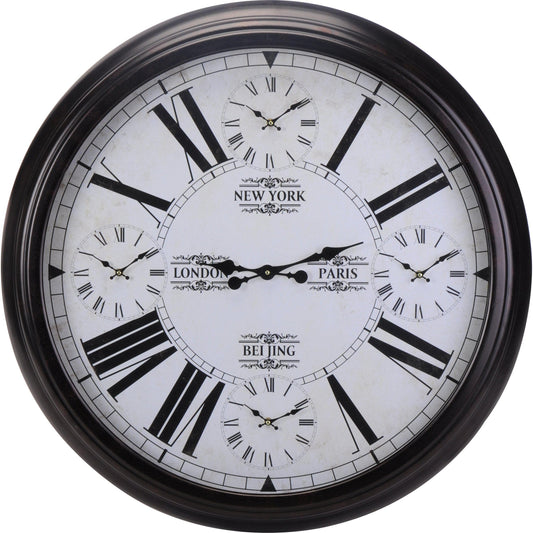 World Time 5 Movements Wall Clock Price in Pakistan