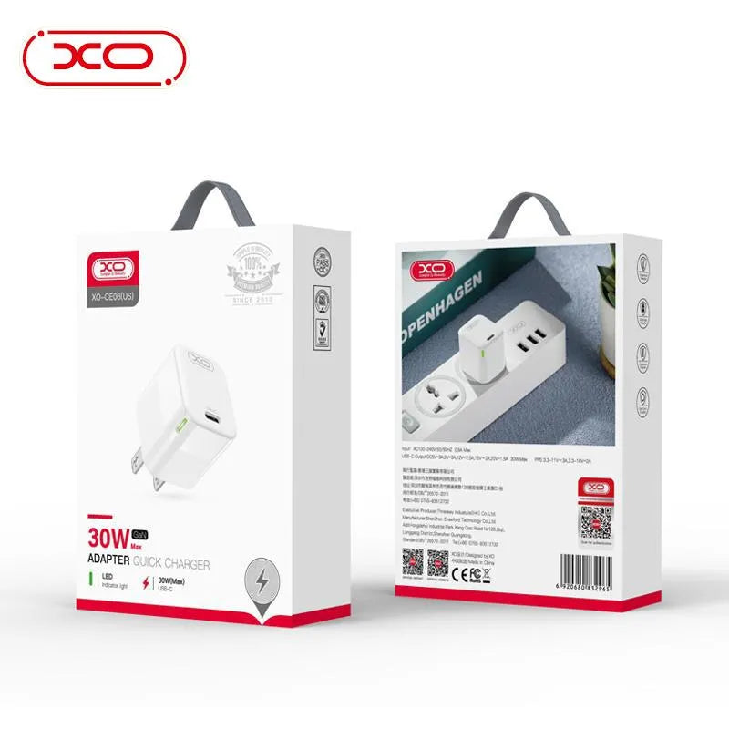 XO CE06 30W Charger PD Type C Charger Price in Pakistan