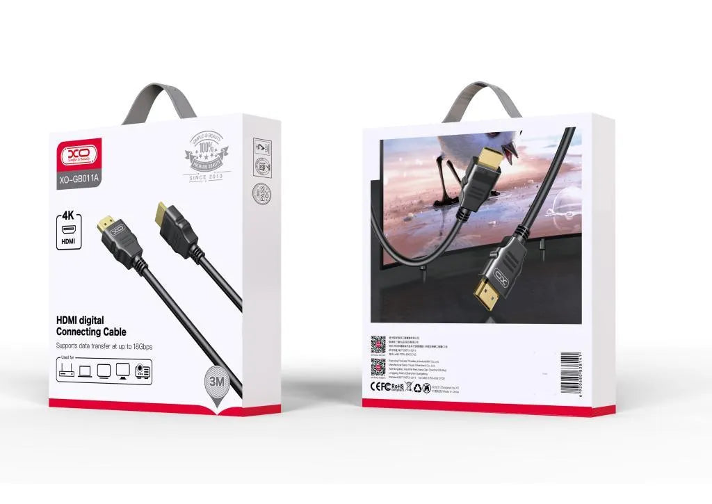 XO HDMI Cable Speed Heavy Duty Cable Black in Pakistan 