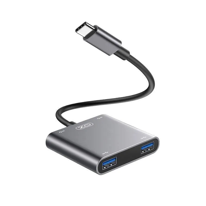 XO HUB012B USB Type C Hub 4 in 1 USB 3.0 Hub Price in Pakistan Main image