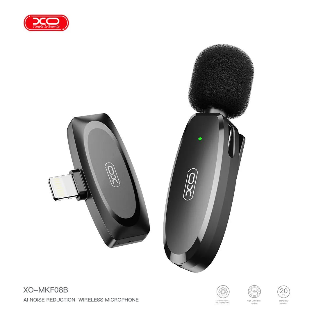 XO MKF08B Wireless Collar Mic For Lightening Phone Wireless Microphone Secondary image