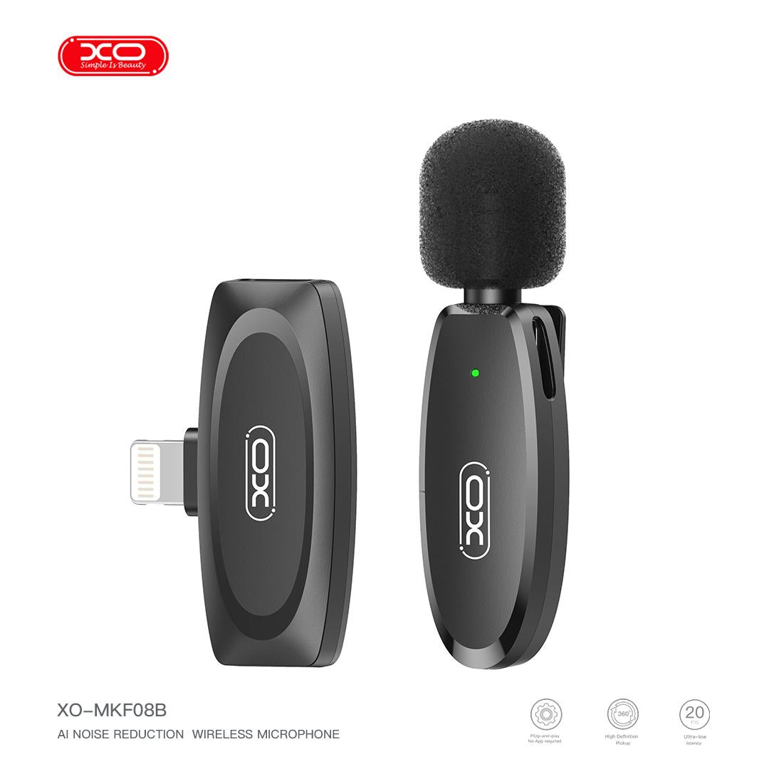 XO MKF08B Wireless Collar Mic For Lightening Phone Wireless Microphone Price in Pakistan